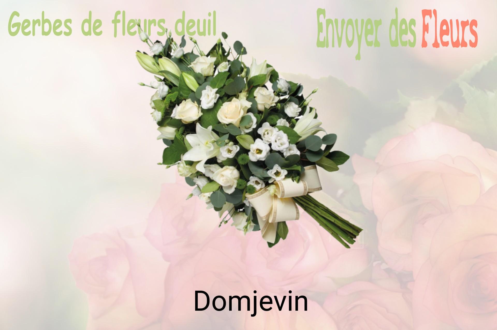 Gerbe de fleurs de deuil livrée à Domjevin